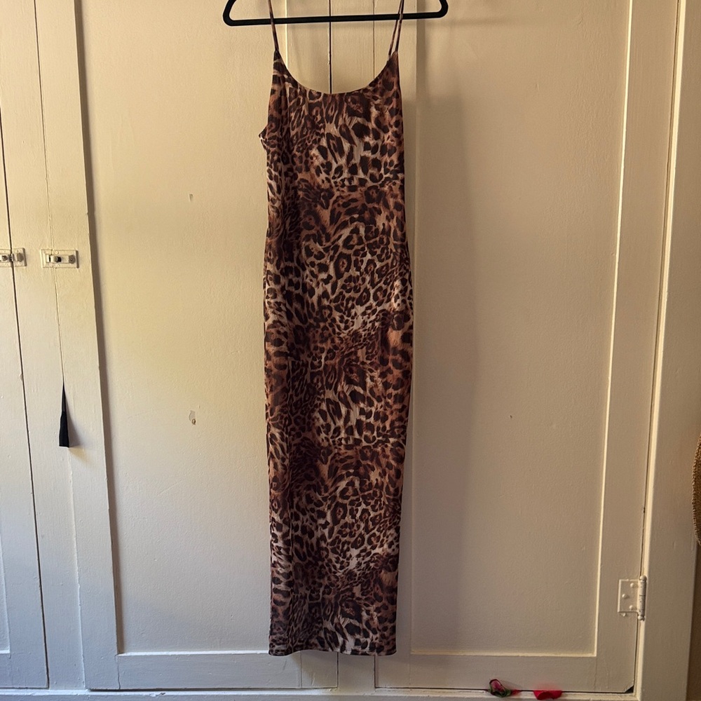 Leopard Print Maxi Dress